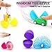 Toy Filled Easter Eggs, ZALALOVA 60 Pcs Easter Decorations 2.75 Inch Assorted Colorful Plastic Surprise Eggs with Mini Kids Toys for Easter Party Favor- Pull Back Cars/ Sticky Handsdice/ Puzzle Ball/ Yo-Yo/ Eraser/ Keychain