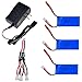Kingtoys 3PCS 30C 7.4V 1200Mah Lipo battery For Yizhan x6 MJX X101 and Wltoys V353 V353B V666 V262 A949 A969 A979 K929 V912 V915 RC Quadcopter+3 In 1 Battery Charge Cable + Battery Charger