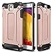 WOLLONY Galaxy Note 3 Case, Rugged Hybrid Dual Layer Hard Shell Armor Protective Back Case Shockproof Cover for Galaxy Note 3 Case - Slim Fit - Heavy Duty - Impact Resistant Bumper(Rose Gold)