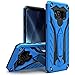 Zizo Static Series Compatible with Samsung Galaxy S8 Plus Case Military Grade Drop Tested with Built in Kickstand Blue Black