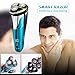 Professional Electric Razor Rotary Shavers For Men, Best Personal Portable Travel With Case Bag, Waterproof Cordless Facial Face Beard Trimmer Gift Set, Wet Dry Rechargeable USB Series Kit (Blue 1)