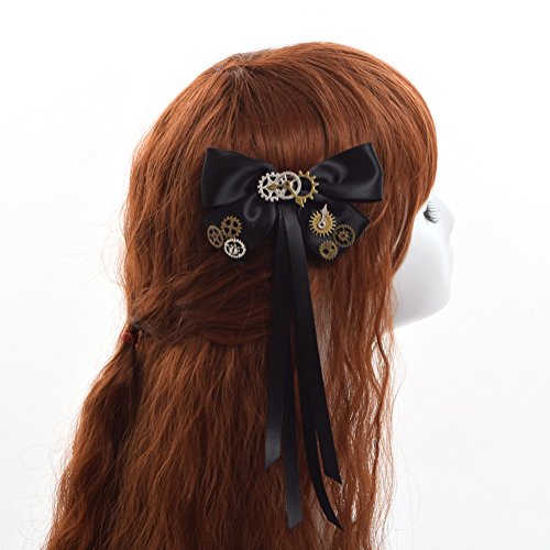 BLESSUME Steampunk Gears Bowknot Hair Clip - Image 6