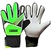 ATHPIK Kids & Youth Soccer Goalkeeper Gloves, Junior Indoor & Outdoor Goalie Gloves with Finger Spines Protection and Strong Grip for Girls and Boys, Size 5-7, 30 Days Warranty (Green, Size 5)
