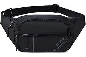 Men Multi-functional Close Fitting Bags Sports Black