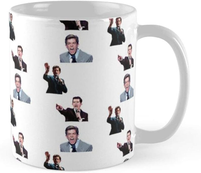 Amazon Com John Mulaney Noooooooooo Coffee Mug 11oz Ceramic Tea Cups Kitchen Dining