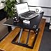 Hromee 31″ Tabletop Wide Standing Desk Adjustable Height Sit to Stand Gas Spring Converter for Dual Monitor Computer Desktop Laptop Blackthumb 1