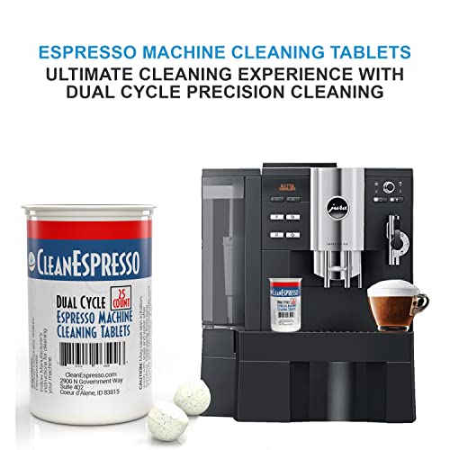 Jura Compatible Cleaning Tablets (25 Count) 3.5 Gram Dual Cycle