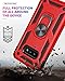 Korecase Design for Samsung S10E Case Military Grade Heavy Duty Armor Dual Layer Rugged Shell Full Body Shockproof Screen Camera Protection Built-in Ring Kickstand Magnetic Hard Back Case for Men Red