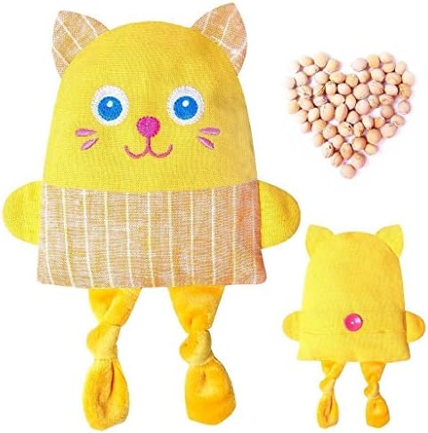 Microwavable baby Linen Heating Pad - Kitten with Cherry Pits