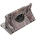 iPad 2/3/4 Case - Tsmine 360 Degree Rotating PU Leather Camouflage Branch Leaves Cover for Apple iPad 2, iPad 3 & iPad 4th Generation(Automatic Wake/Sleep Feature),Branches