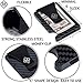 RFID Carbon Fiber Wallet| Slim Card Holder Wallet for Men & Women with Money Clip (Black Carbon)