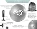 Live Infinitely 9 Inch Barre Pilates Ball & Hand Pump– Anti Burst Mini Ball & Digital Workout eBook Included for Yoga, Exercise, Balance & Stability Training – Comes with Mesh Carrying Bag