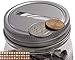 Stainless Steel Coin Slot Bank Lid Inserts for Mason, Ball, Canning Jars (10 Pack, Regular Mouth)