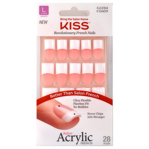 Kiss Salon Acrylic French Kit Team Player Long