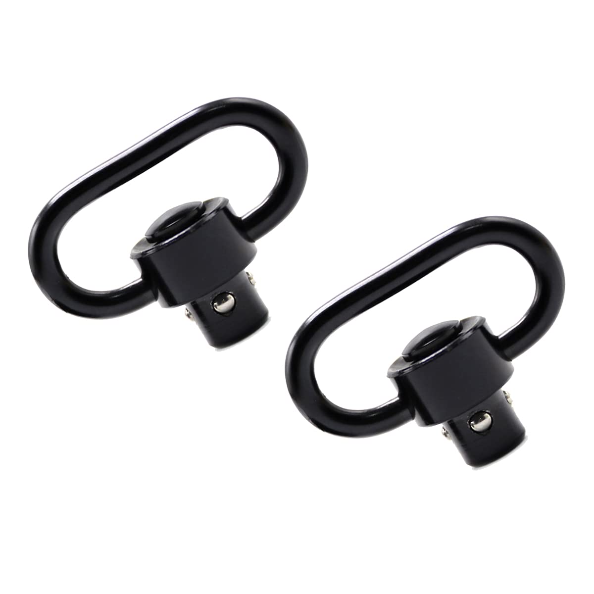 GOODTAC QD Sling Swivels 1.25 inch, Quick Detach Push Button, Pack of 2 (Black)