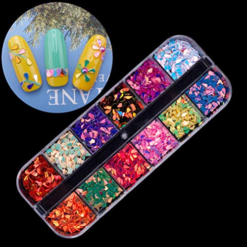 DIY Nail Art Tools Decoration Manicure Kit Including Glitter Nail Rhinestones, Nail Dried Flowers, Nails Sanding Buffing File Beauty Accessories Nail Art Set Kit - Thumbnail 3