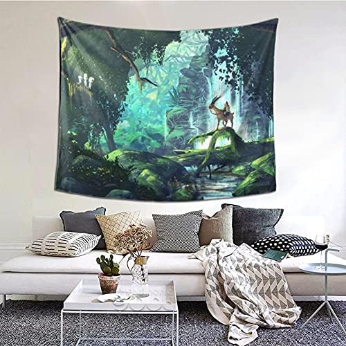 Amazon Co Jp タペストリー もののけ姫 10 装飾壁掛けタペストリー 間仕切り おしゃれ インテリア 寝室 カーテン 部屋飾り 新築お祝い 結婚お祝い プレゼント 60 51 In Generic