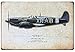 ERLOOD Stinky Spitfire Mk Vb Airplane Fighter Retro Vintage Decor Metal Tin Signs 12 X 8