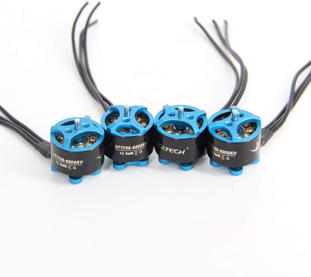 HHoo88 1PC Brushless Motor 6000KV/8000KV/10000KV Support 2-3S Lipo DIY for FPV Racing Drone Quadcopter Helicopter Complete Micro Motors (6000KV)