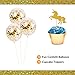 Unicorn Birthday Party Supplies Decorations: 32 Pack Gold Confetti Balloons, Cake Decoration, Cupcake Toppers, Banner and Magical Enchanted Hair Ties Favors for Girls, Boys, Pink, Gold