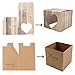 AerWo 50pcs Candy Favor Boxes Vintage Kraft Bonbonniere + 50pcs Burlap Twine, Love Heart Imitation Bark Gift Bag for Wedding Party Birthday Bridal Shower Decoration