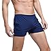 Linemoon Men's Solid Cotton Sleep Bottoms Fashion Navy Simple Active Shorts 29-33 Inches