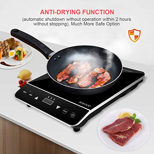 PortableInductionCooktopJeroop1800WattInductionCookerwithSensorTouchSafetyLockEnergy