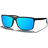 MERRY'S Rectangular Polarized Sports Sunglasses for Men Women Cycling Driving Fishing UV400 Protection S8225