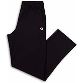 Champion Mens Big and Tall Open Bottom Lounge Pants, Lightweight Jersey Sweatpants