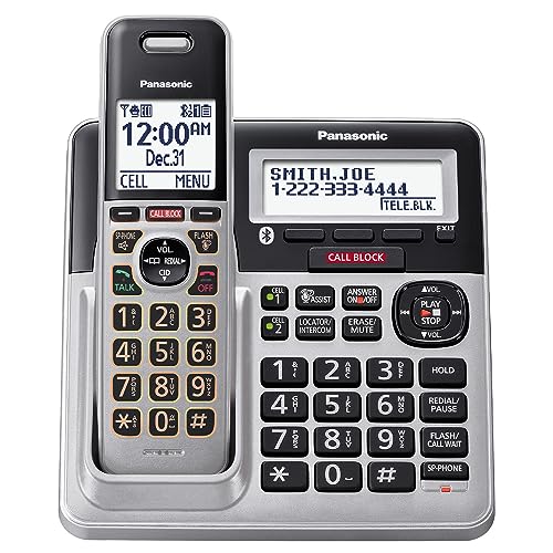 Panasonic Cordless Phone with Headset Bundle KXTG994SK 4handset