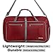 Gonex 60L Packable Travel Duffle Bag Foldable Duffel Bags for Luggage Gym Sports Camping Travelling Cycling Storage Shopping Water & Tear Resistant Red