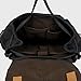 Canvas Backpack for Men, Yousu Travel Duffel Backpack School Casual Vintage Rucksack College Bookbags Knapsack (Black)