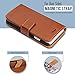 iPhone 6, 6s Wallet Case | Slim Folio Flip Faux Leather Cover with Cash and Credit Card Slots | Durable and Lightweight with Kickstand | Strong Magnetic Closure | 2 Free Bonuses | Brown