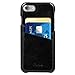 iPhone 7 Case, Benuo [Card Slot Vintage Series] [Genuine Leather] Soft Leather Case [2 Card Slots], Ultra Slim Leather Case Back Cover for Regular iPhone 7 / Special Edition (Stylish Black)