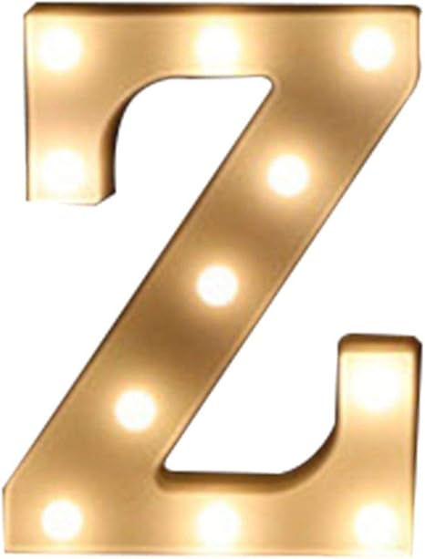 Greatangle Luce Inglese Lettera Z Per Modellare Luci Matrimonio Luci Digitali Compleanno Matrimonio Proposta Di Matrimonio Luce Bianca Amazon It Illuminazione