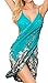 Verabella Women's 2 in 1 Summer V Neckline Swimwear Beach Dress & Bikini Beach Cover Up Wrap,Turquoise