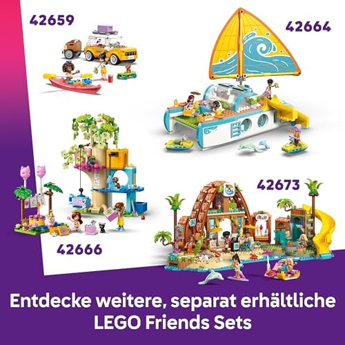 Friends Kostümparty mit Einhorn und Fee - Spielzeug für Mädchen ab 6 Jahren - Bühne, DJ-Pult, 4 Minipuppen, der Katze Churro und Einer Pferdefigur sowie lustigem Zubehör - Geschenkidee - 42661