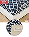 Mellanni Queen Sheets Set - 4 PC Iconic Collection Bedding - Hotel Luxury, Extra Soft, Cooling Bed Sheets - Wrinkle, Fade, Stain Resistant (Queen, Quatrefoil Navy Blue)