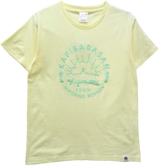 Amazon Kkb2355m メンズ Tシャツ カピバラさん 天竺 刺繍 クルーネック 半袖 Tシャツ Tシャツ カットソー 通販