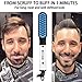 Beard straightener for men, Weeloloe ionic beard straightening comb for curly beard and styling hair-Universal voltage beard straightener brushthumb 1