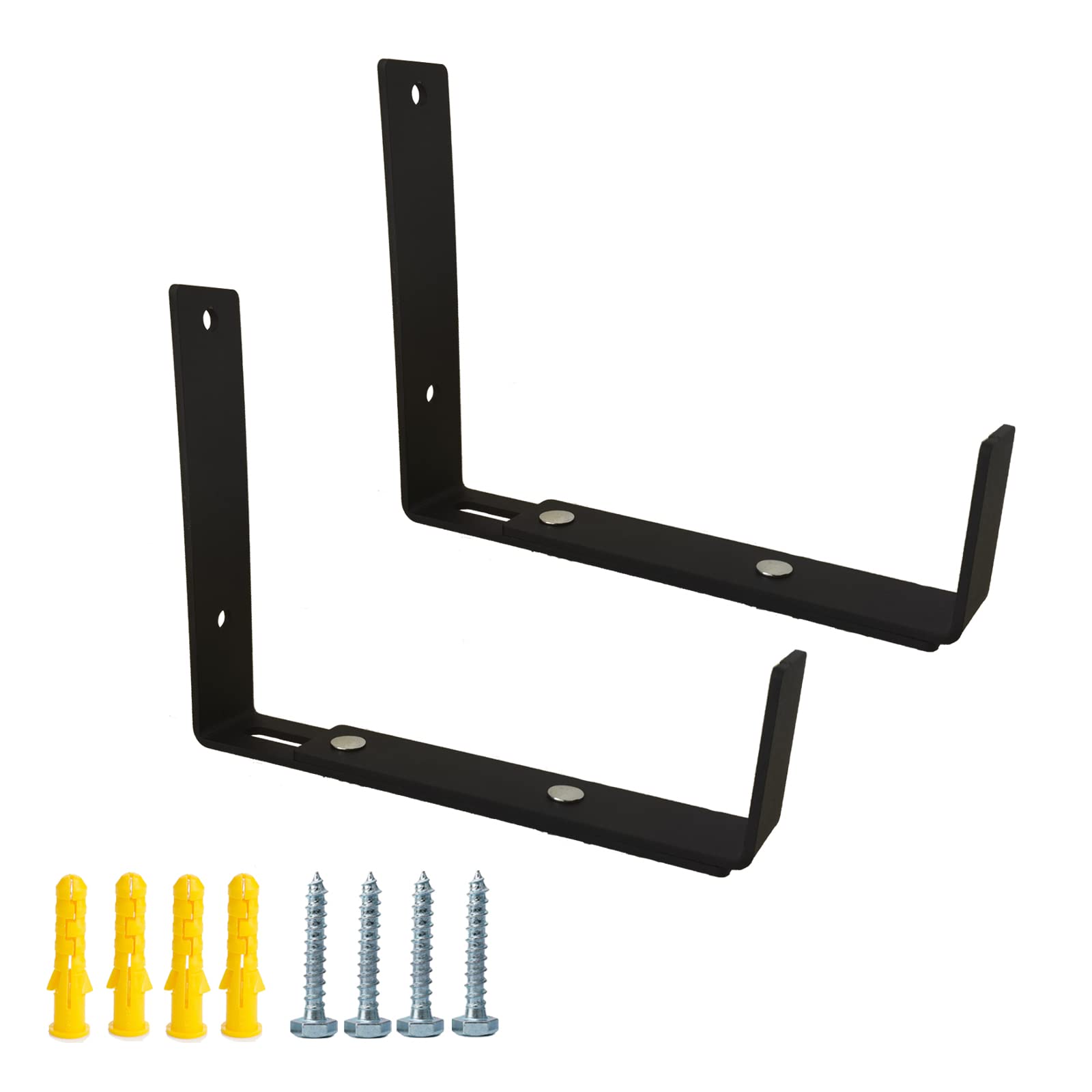 2 Pack Adjustable Window Planter Brackets, Planter Shelf with Adjustable Size, Planter Bottom Width