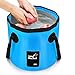 Mrrainbow Collapsible Bucket, Foldable Water Container, 12L Portable Lightweight Pail for Camping,Traveling, Fishing, Gardening,Car Washing, Hiking