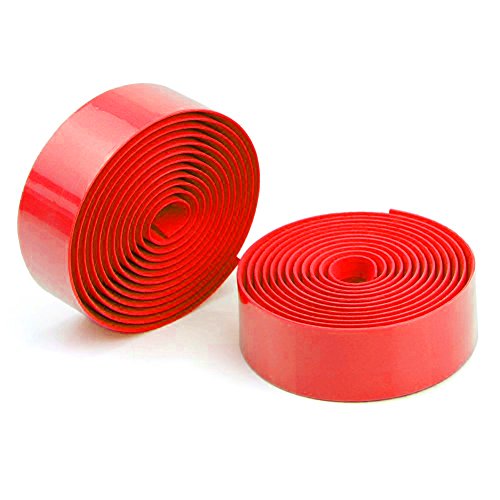 SODIAL(R) Road Bike Bicycle Cork Handlebar Bar Grip Wrap Tape + 2 Bar Plugs-Red - Thumbnail 3