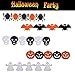 Frienda 5 Set Halloween Paper Garlands Decoration Prop Pumpkin Spider Bat Ghost Skull Shape