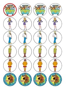 24 Scooby Doo Cupcake Toppers: Amazon.co.uk: Kitchen &amp; Home