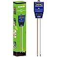 Sonkir Soil pH Meter, MS06 3-in-1 Soil Moisture/Light/pH Tester Gardening Tool Kits for Plant Care, Great for Garden, Lawn, Farm, Indoor & Outdoor Use (Blue)