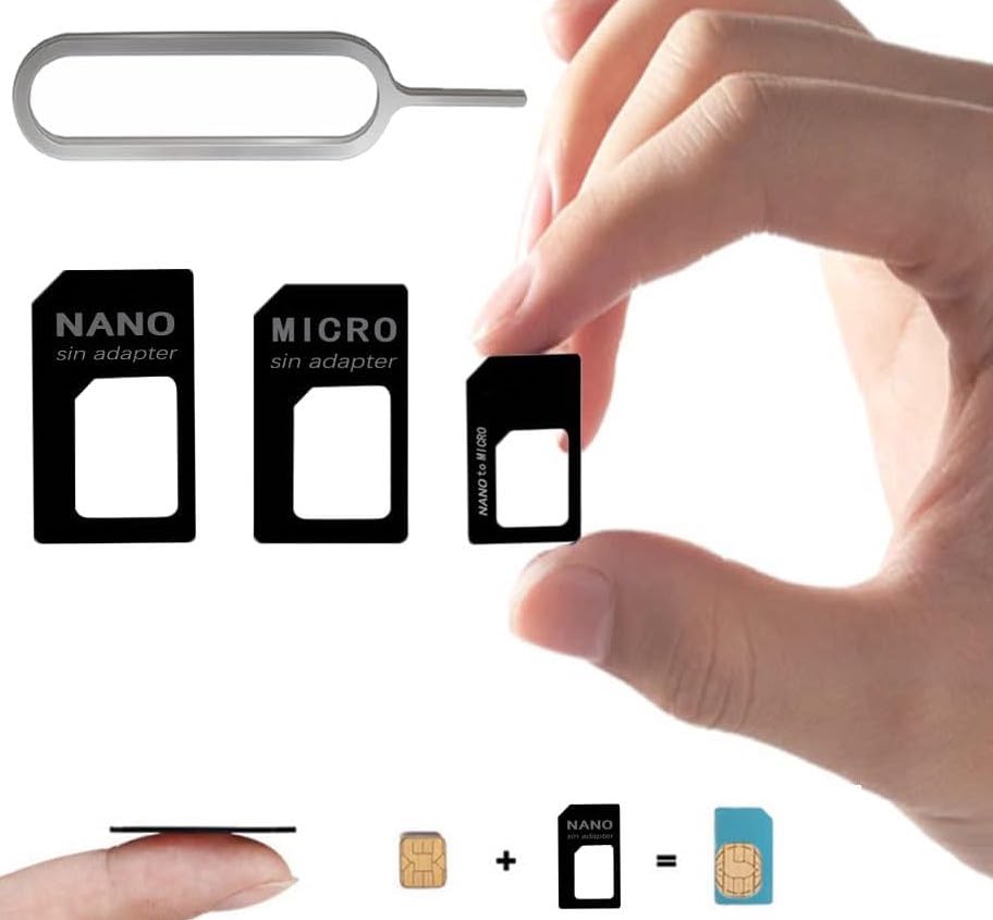 All Gadget 4 in 1 Sim Card Adapter Kit - Nano, Micro & Standard - GSM - For Mobile Phones & Tablets