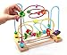 [US CPSC Certified] BATTOP Wooden Bead Roller Coaster First Bead Maze for Kids