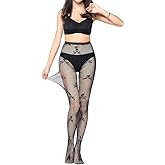 SAFSOU Black tights for women, plus size fishnet stockings,fishnets tights for women Halloween
