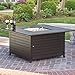 Best Choice Products BCP Extruded Aluminum Gas Outdoor Fire Pit Table With Cover